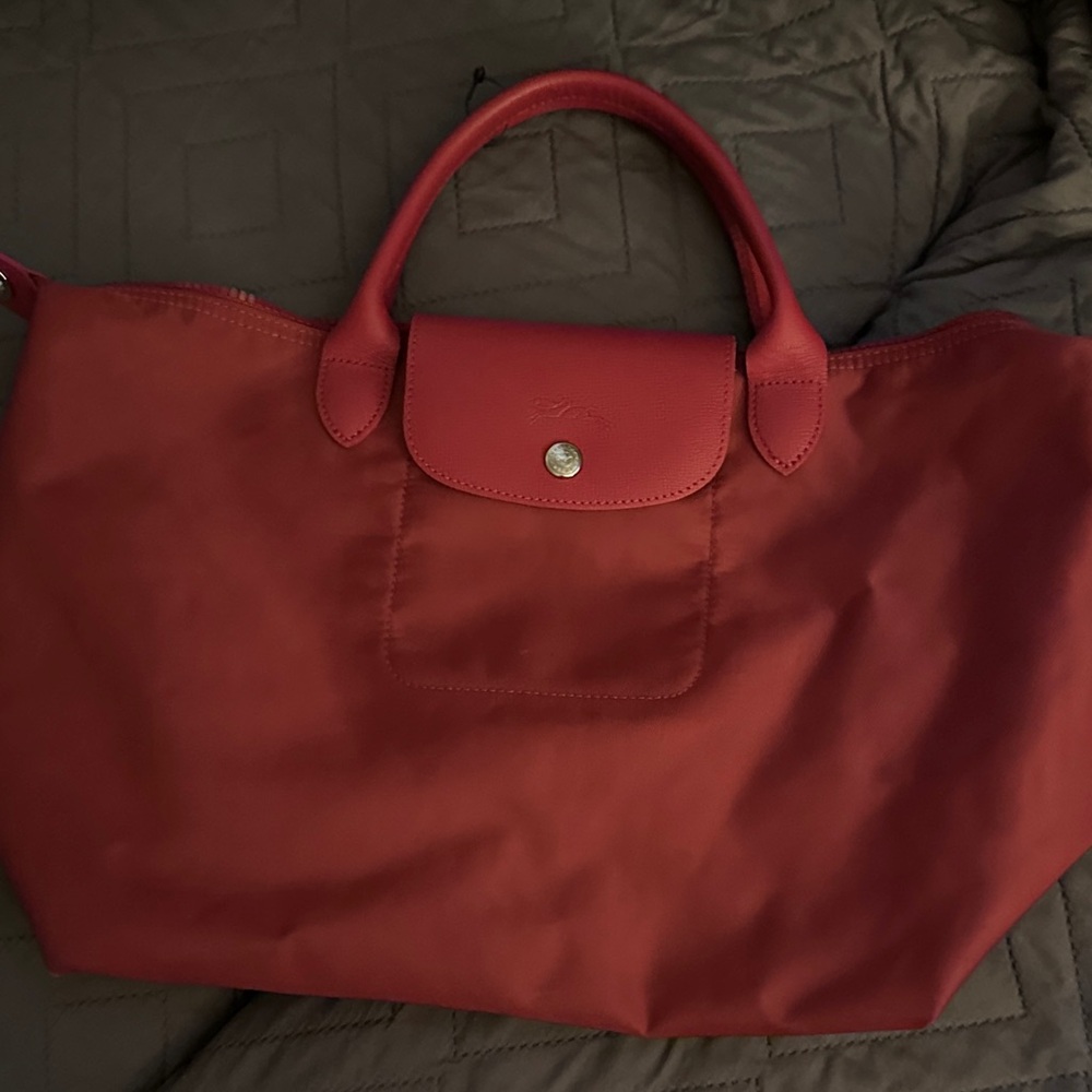 Longchamp Red Tote Bag